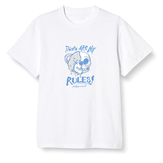 Pop Colour AJ1 Low Wolf Grey/Sail/Photon Dust/White - No Rules Teddy Bear - White Men T-shirt
