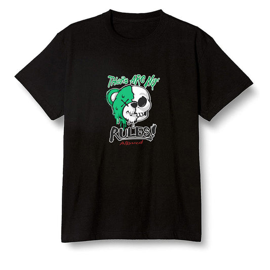 Pop Colour AJ1 High OG Lucky Green - No Rules Teddy Bear - Black Men T-shirt