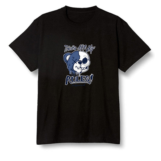 Pop Colour AJ1 High OG CO JP Midnight Navy - No Rules Teddy Bear - Black Men T-shirt