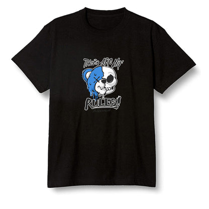 Pop Colour AJ1 High OG SP Fragment Design X Travis Scott - No Rules Teddy Bear - Black Men T-shirt