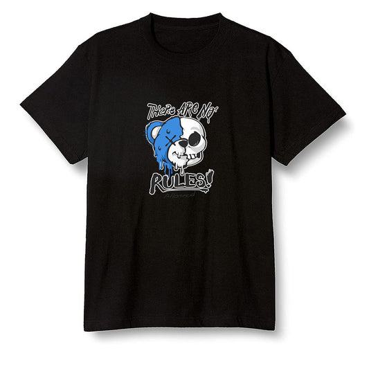 Pop Colour AJ1 High OG SP Fragment Design X Travis Scott - No Rules Teddy Bear - Black Men T-shirt