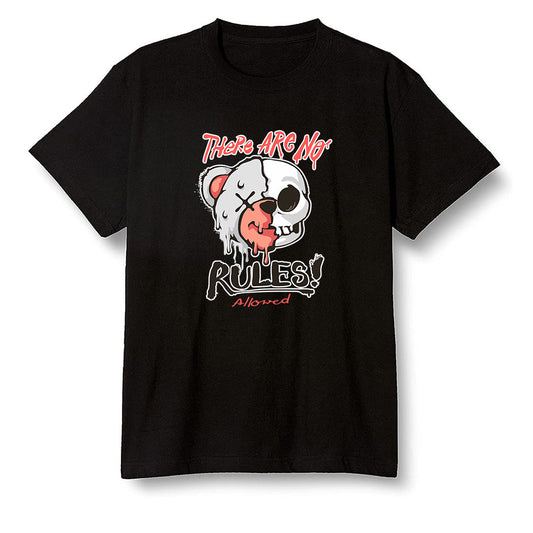 Pop Colour AJ6 Retro Tinker Hatfield - No Rules Teddy Bear - Black Men T-shirt
