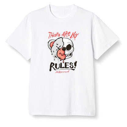 Pop Colour AJ6 Retro Tinker Hatfield - No Rules Teddy Bear - White Men T-shirt