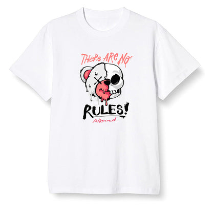 Pop Colour AJ6 Retro White Infrared - No Rules Teddy Bear - White Men T-shirt