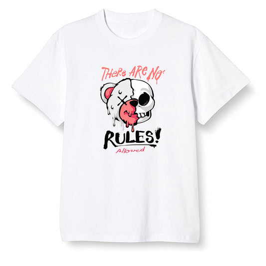 Pop Colour AJ6 Retro White Infrared - No Rules Teddy Bear - White Men T-shirt