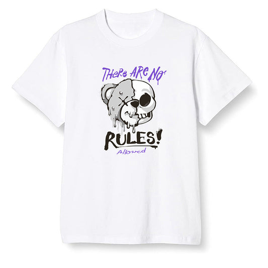 Pop Colour AJ6 Retro Ltr Flint - No Rules Teddy Bear - White Men T-shirt
