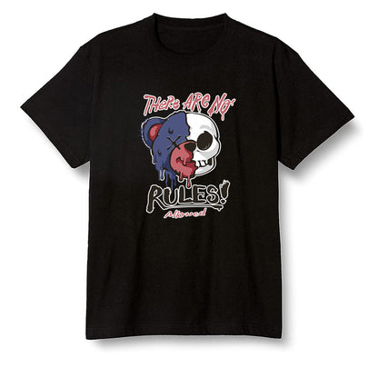 Pop Colour AJ6 Retro 'Doernbecher' 2019 Midnight Navy/White-Varsity Red-Metallic Gold - No Rules Teddy Bear - Black Men T-shirt