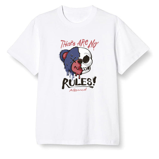 Pop Colour AJ6 Retro 'Doernbecher' 2019 Midnight Navy/White-Varsity Red-Metallic Gold - No Rules Teddy Bear - White Men T-shirt