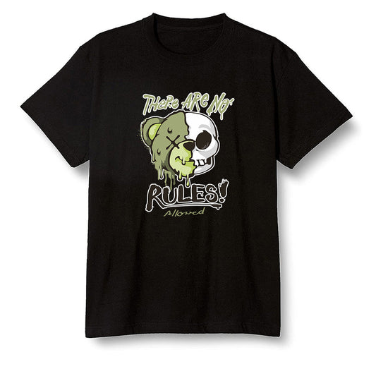 Pop Colour AJ6 Retro SP Travis Scott - Medium Olive - No Rules Teddy Bear - Black Men T-shirt