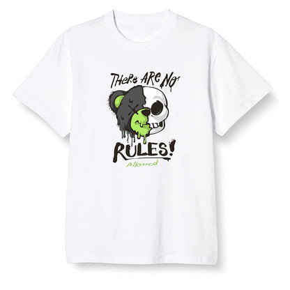 Pop Colour AJ6 Retro Electric Green - No Rules Teddy Bear - White Men T-shirt