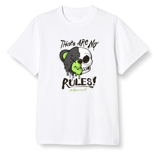 Pop Colour AJ6 Retro Electric Green - No Rules Teddy Bear - White Men T-shirt