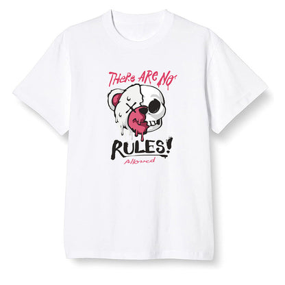 Pop Colour AJ6 Retro Hare - No Rules Teddy Bear - White Men T-shirt