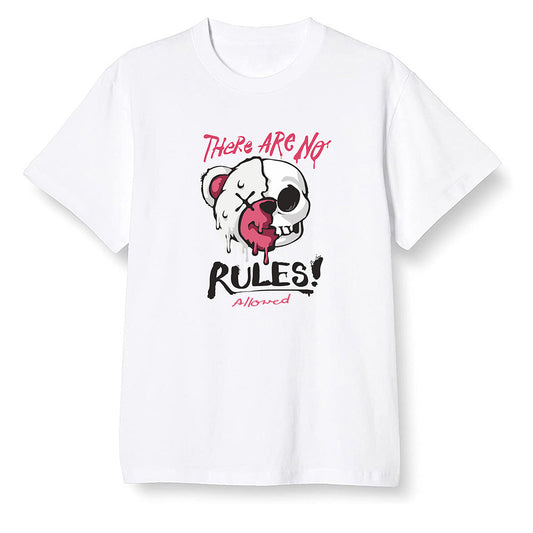 Pop Colour AJ6 Retro Hare - No Rules Teddy Bear - White Men T-shirt