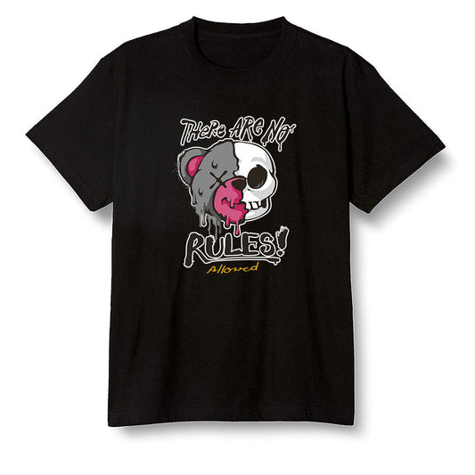 Pop Colour AJ6 Retro Bordeaux - No Rules Teddy Bear - Black Men T-shirt