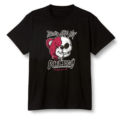 Pop Colour AJ6 Retro Carmine - No Rules Teddy Bear - Black Men T-shirt