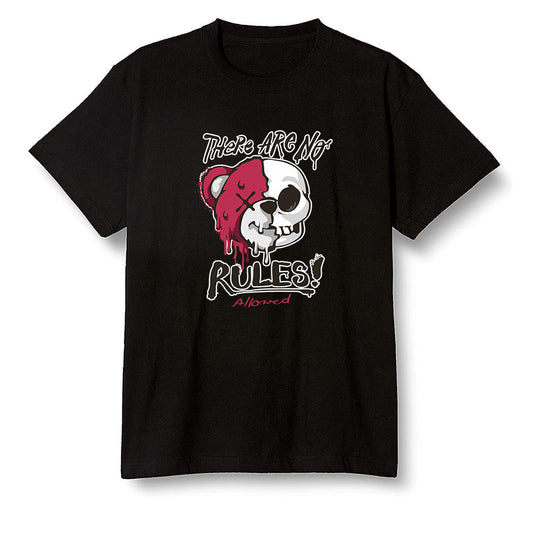 Pop Colour AJ6 Retro Carmine - No Rules Teddy Bear - Black Men T-shirt