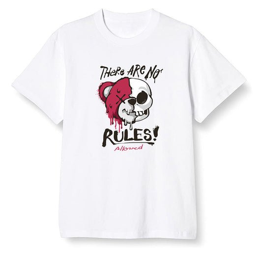 Pop Colour AJ6 Retro Carmine - No Rules Teddy Bear - White Men T-shirt