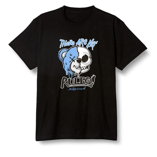 Pop Colour AJ6 UNC White - No Rules Teddy Bear - Black Men T-shirt