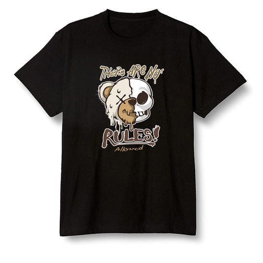 Pop Colour AJ6 Retro Quai 54 - Sail Gum - No Rules Teddy Bear - Black Men T-shirt