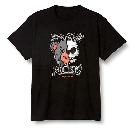 Pop Colour AJ6 Retro Psg Iron Grey Infrared - No Rules Teddy Bear - Black Men T-shirt