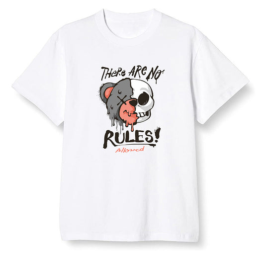 Pop Colour AJ6 Retro Psg Iron Grey Infrared - No Rules Teddy Bear - White Men T-shirt