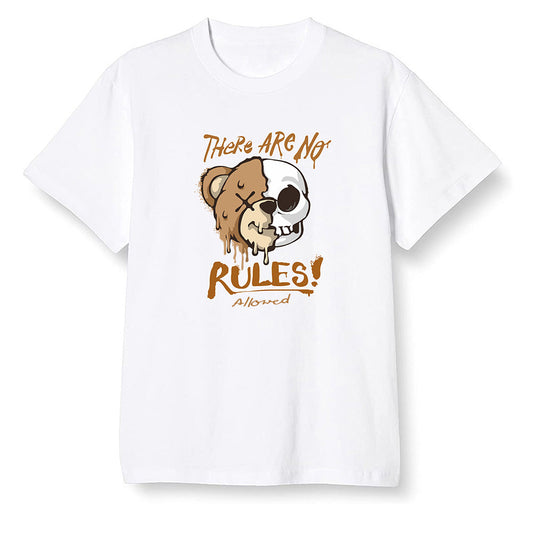 Pop Colour AJ6 Retro SP Travis Scott British Khaki - No Rules Teddy Bear - White Men T-shirt