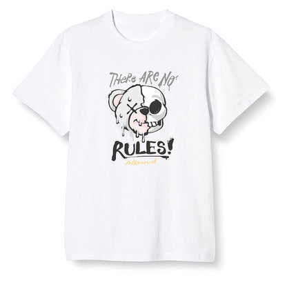 Pop Colour AJ6 Retro Gold Hoops - No Rules Teddy Bear - White Men T-shirt