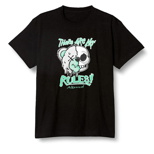Pop Colour AJ6 Tiffany Blue - No Rules Teddy Bear - Black Men T-shirt