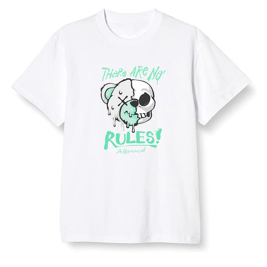 Pop Colour AJ6 Tiffany Blue - No Rules Teddy Bear - White Men T-shirt