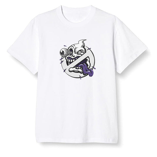 Pop Colour AJ1 High OG Court Purple - No ghost - White Men T-shirt