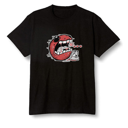Pop Colour AJ1 Retro High OG Chicago - Pac Man and ghost - Black Men T-shirt