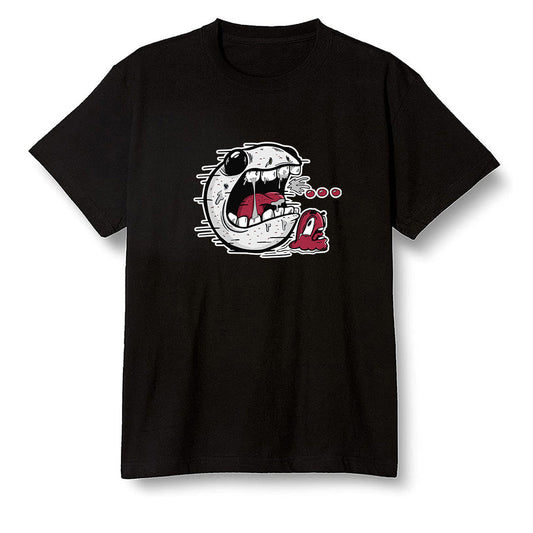 Pop Colour AJ1 Retro High OG Light Smoke Grey - Pac Man and ghost - Black Men T-shirt