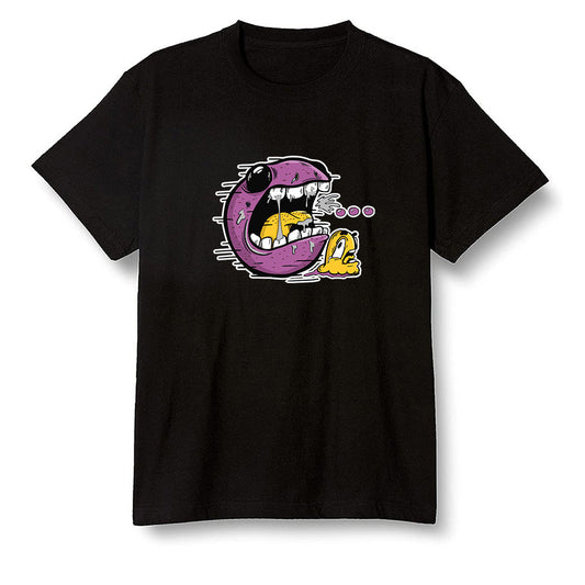 Pop Colour AJ1 Retro High OG Brotherhood - Pac Man and ghost - Black Men T-shirt