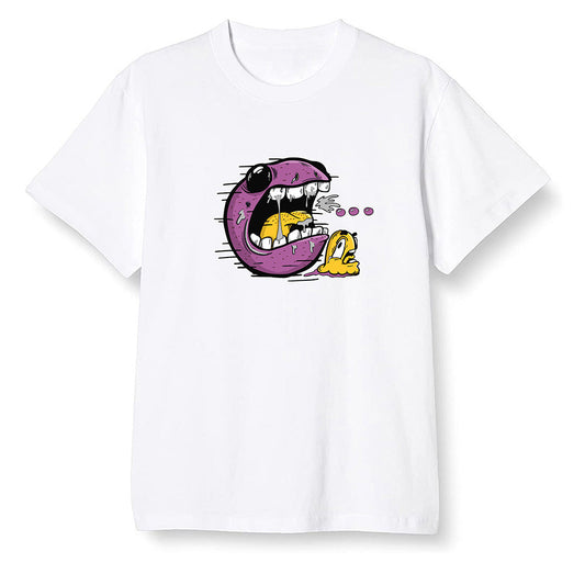 Pop Colour AJ1 Retro High OG Brotherhood - Pac Man and ghost - White Men T-shirt