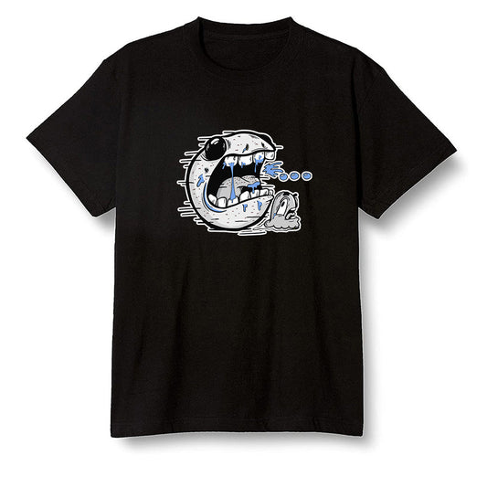 Pop Colour AJ1 High OG Wolf Grey/Sail/Photon Dust/White - Pac Man and ghost - Black Men T-shirt