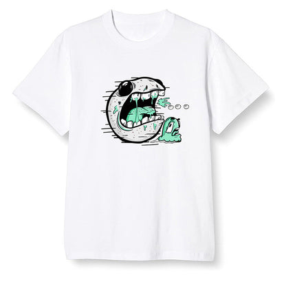 Pop Colour AJ6 Tiffany Blue - Pac Man and ghost - White Men T-shirt