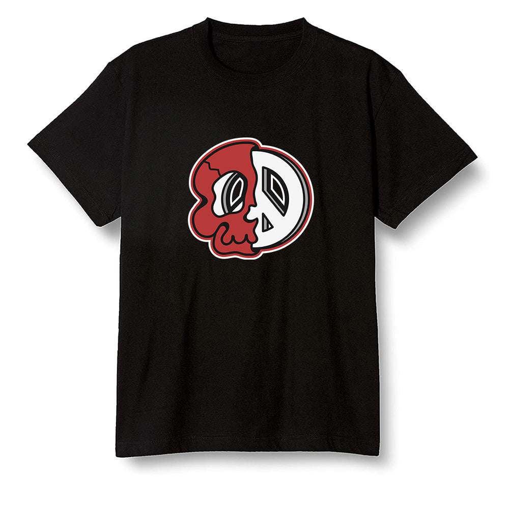 Pop Colour AJ1 Retro High OG Chicago - Peace and skull - Black Men T-shirt