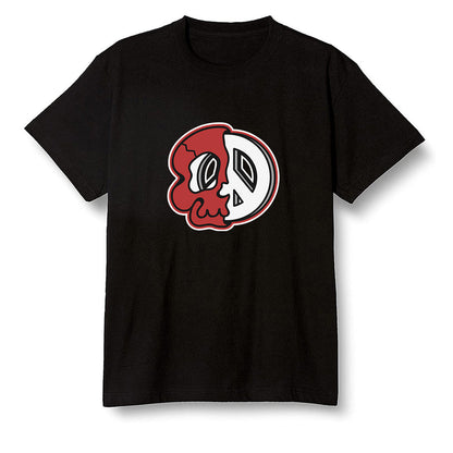 Pop Colour AJ1 Retro High OG Chicago - Peace and skull - Black Men T-shirt