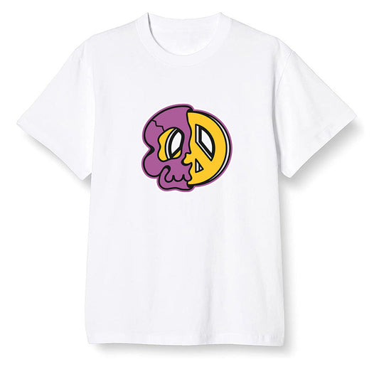 Pop Colour AJ1 Retro High OG Brotherhood - Peace and skull - White Men T-shirt