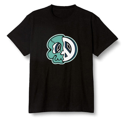 Pop Colour AJ1 High OG TIE DYE - Peace and skull - Black Men T-shirt