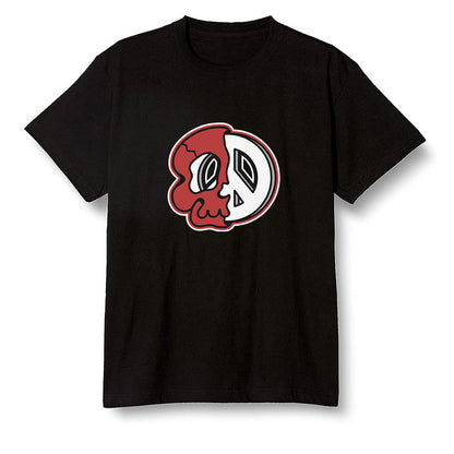 Pop Colour AJ1 High OG Satin Snake Chicago - Peace and skull - Black Men T-shirt