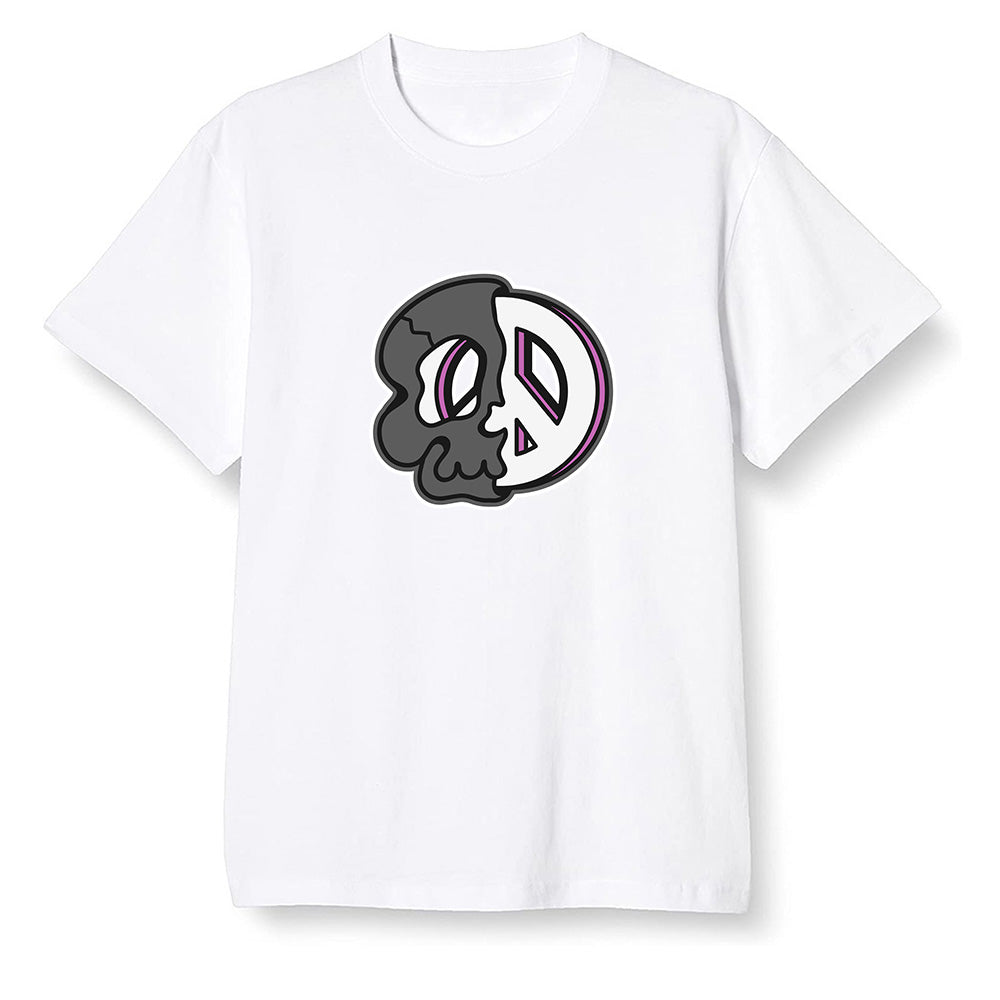 Pop Colour AJ1 Zoom Cmft Psg - Peace and skull - White Men T-shirt