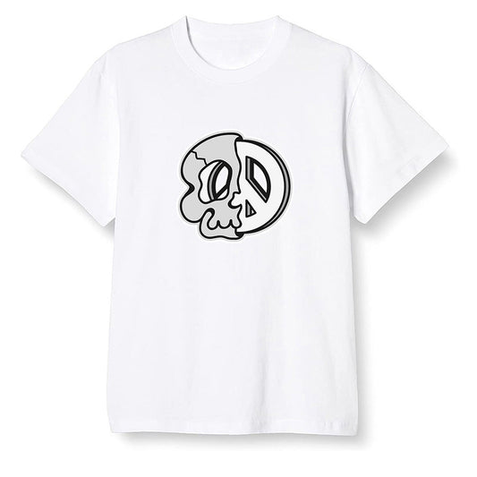 Pop Colour AJ1 Retro High OG CO Japan - Neutral Grey - Peace and skull - White Men T-shirt