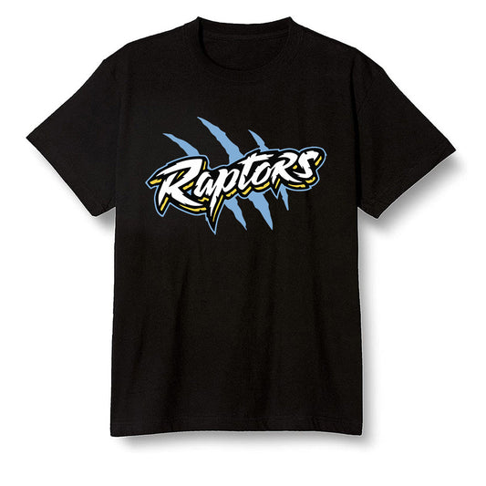 Pop Colour AJ1 Retro Low 'West Coast' White/Varsity Maize-University Blue - Raptors - Black Men T-shirt