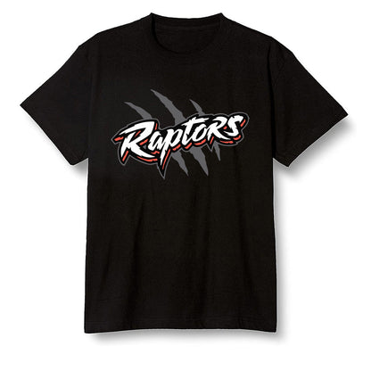 Pop Colour AJ1 Low GS Light Smoke Grey - Raptors - Black Men T-shirt