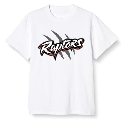 Pop Colour AJ1 Low GS Light Smoke Grey - Raptors - White Men T-shirt