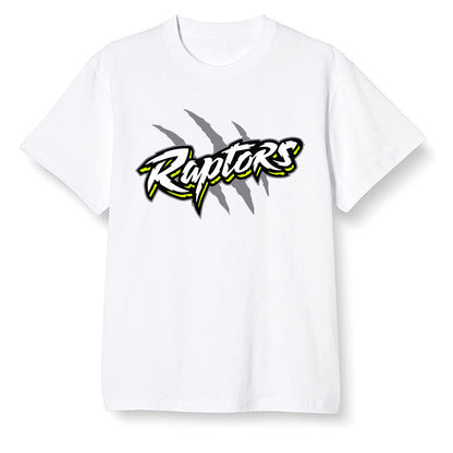 Pop Colour AJ1 Mid Grey Volt - Raptors - White Men T-shirt