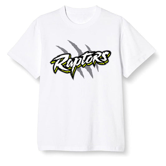 Pop Colour AJ1 Mid Grey Volt - Raptors - White Men T-shirt