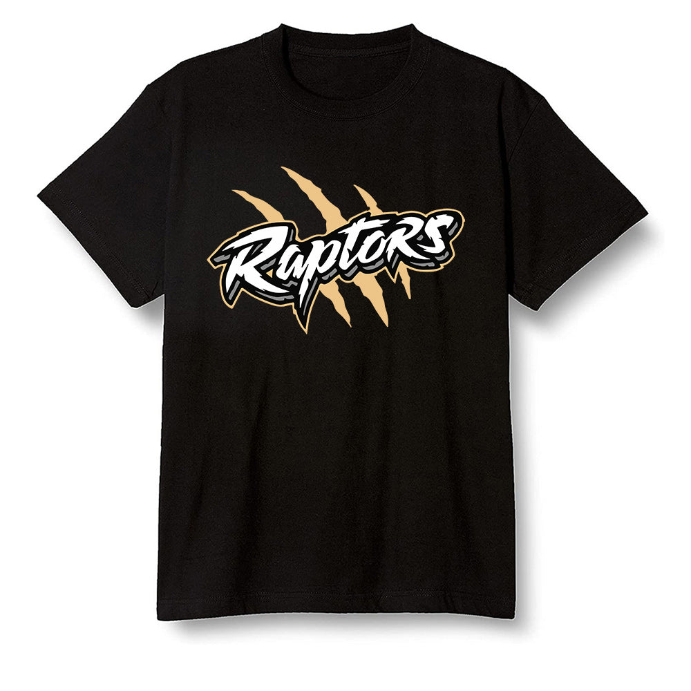 Pop Colour AJ1 Retro High OGetallic Gold - Raptors - Black Men T-shirt