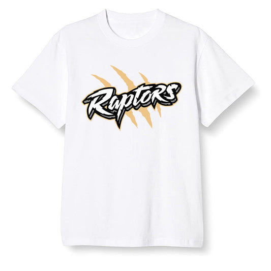 Pop Colour AJ1 Retro High OGetallic Gold - Raptors - White Men T-shirt